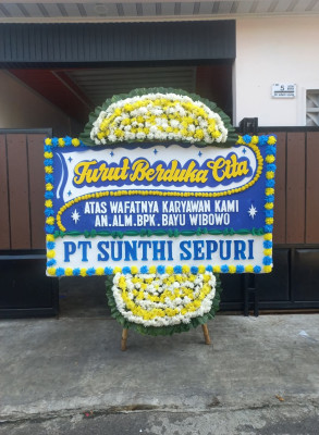 Papan Bunga Duka di Binjai Utara